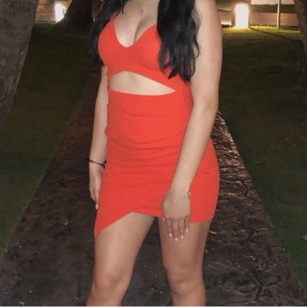 Red/coral Mini Dress